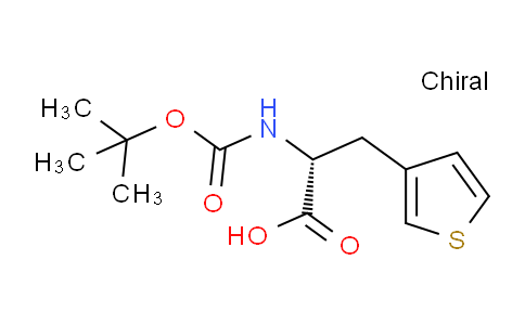 CAS No. 226880-86-0, (R)-2-((tert-Butoxycarbonyl)amino)-3-(thiophen-3-yl)propanoic acid