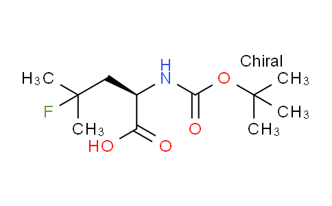 CAS No. 1447616-06-9, (R)-2-((tert-Butoxycarbonyl)amino)-4-fluoro-4-methylpentanoic acid