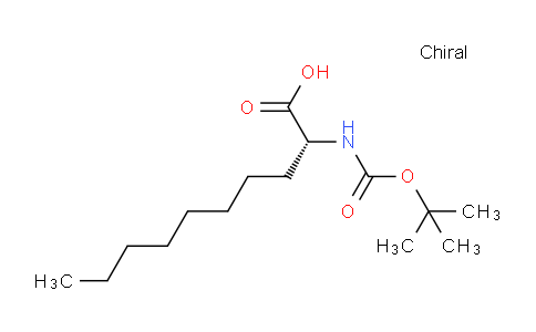 CAS No. 67862-09-3, (R)-2-((tert-butoxycarbonyl)amino)decanoic acid