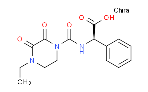 CAS No. 63422-71-9, (R)-2-(4-Ethyl-2,3-dioxopiperazine-1-carboxamido)-2-phenylacetic acid