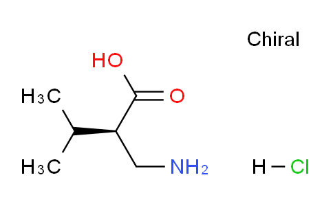 CAS No. 1276055-45-8, (R)-2-(Aminomethyl)-3-methylbutanoic acid hydrochloride