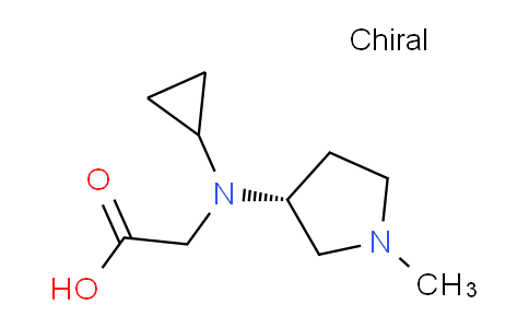 CAS No. 1354001-93-6, (R)-2-(Cyclopropyl(1-methylpyrrolidin-3-yl)amino)acetic acid