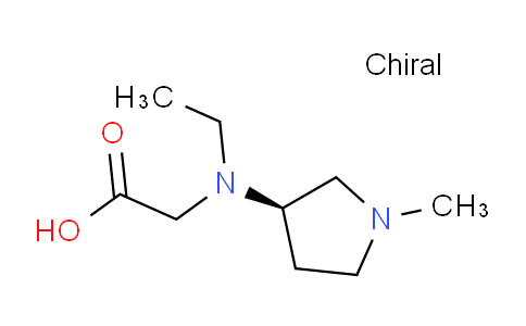 CAS No. 1354000-79-5, (R)-2-(Ethyl(1-methylpyrrolidin-3-yl)amino)acetic acid