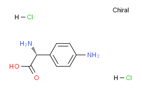 CAS No. 69179-66-4, (R)-2-Amino-2-(4-aminophenyl)acetic acid dihydrochloride