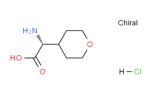 CAS No. 1416402-99-7, (R)-2-Amino-2-(tetrahydro-2H-pyran-4-yl)acetic acid hydrochloride