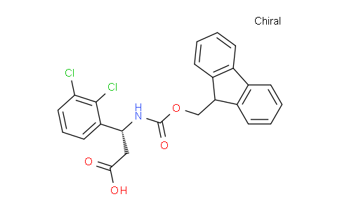 CAS No. 511272-38-1, (R)-3-((((9H-Fluoren-9-yl)methoxy)carbonyl)amino)-3-(2,3-dichlorophenyl)propanoic acid