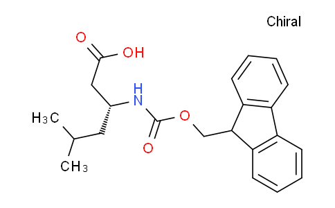 CAS No. 212688-54-5, (R)-3-((((9H-Fluoren-9-yl)methoxy)carbonyl)amino)-5-methylhexanoic acid