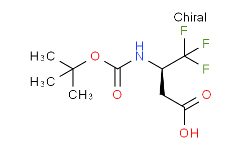 CAS No. 1310680-29-5, (R)-3-((tert-Butoxycarbonyl)amino)-4,4,4-trifluorobutanoic acid