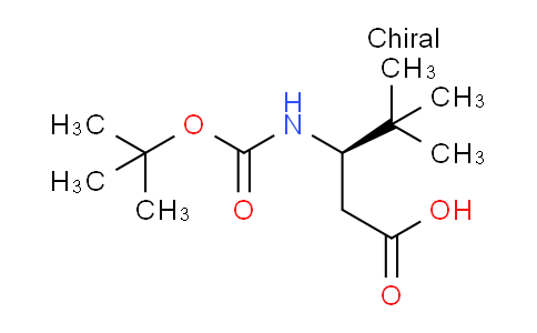 CAS No. 1374669-66-5, (R)-3-((tert-Butoxycarbonyl)amino)-4,4-dimethylpentanoic acid