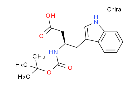 CAS No. 1073269-91-6, (R)-3-((tert-Butoxycarbonyl)amino)-4-(1H-indol-3-yl)butanoic acid