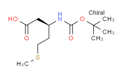 CAS No. 244251-20-5, (R)-3-((tert-Butoxycarbonyl)amino)-5-(methylthio)pentanoic acid