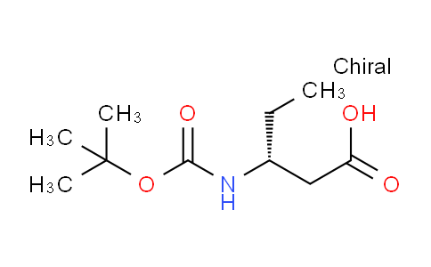 CAS No. 183990-60-5, (R)-3-((tert-Butoxycarbonyl)amino)pentanoic acid