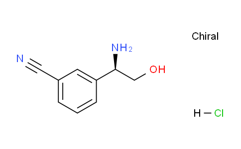 CAS No. 1245623-77-1, (R)-3-(1-Amino-2-hydroxyethyl)benzonitrile hydrochloride