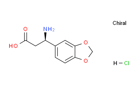 CAS No. 464931-62-2, (R)-3-Amino-3-(benzo[d][1,3]dioxol-5-yl)propanoic acid hydrochloride