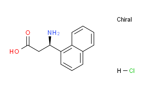 CAS No. 499977-24-1, (R)-3-Amino-3-(naphthalen-1-yl)propanoic acid hydrochloride