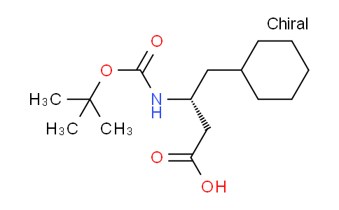 CAS No. 321330-09-0, (R)-3-tert-Butoxycarbonylamino-4-cyclohexylbutyric acid