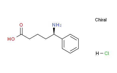 CAS No. 1810074-59-9, (R)-5-Amino-5-phenylpentanoic acid hydrochloride