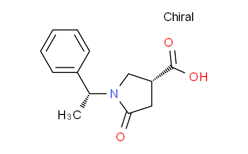 CAS No. 915302-94-2, (R)-5-Oxo-1-((R)-1-phenylethyl)pyrrolidine-3-carboxylic acid