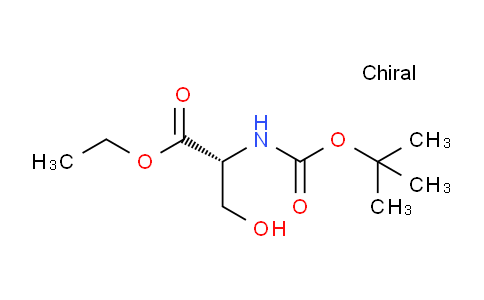 CAS No. 1146954-88-2, (R)-Ethyl 2-((tert-butoxycarbonyl)amino)-3-hydroxypropanoate