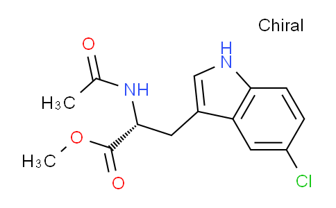 CAS No. 114872-81-0, (R)-Methyl 2-acetamido-3-(5-chloro-1H-indol-3-yl)propanoate