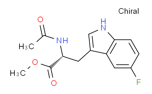 CAS No. 114872-80-9, (R)-Methyl 2-acetamido-3-(5-fluoro-1H-indol-3-yl)propanoate