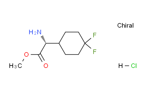 CAS No. 1384268-75-0, (R)-Methyl 2-amino-2-(4,4-difluorocyclohexyl)acetate hydrochloride