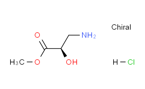 CAS No. 133153-78-3, (R)-Methyl 3-amino-2-hydroxypropanoate hydrochloride