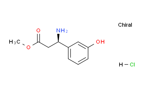 CAS No. 845909-40-2, (R)-Methyl 3-amino-3-(3-hydroxyphenyl)propanoate hydrochloride