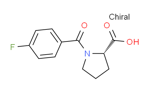 CAS No. 62522-93-4, (S)-1-(4-Fluorobenzoyl)pyrrolidine-2-carboxylic acid