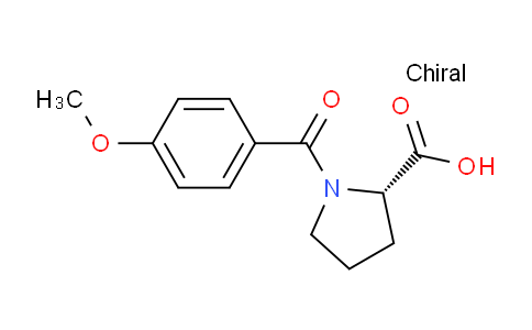 CAS No. 62522-92-3, (S)-1-(4-Methoxybenzoyl)pyrrolidine-2-carboxylic acid