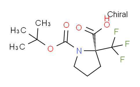 CAS No. 1393524-23-6, (S)-1-(tert-Butoxycarbonyl)-2-(trifluoromethyl)pyrrolidine-2-carboxylic acid