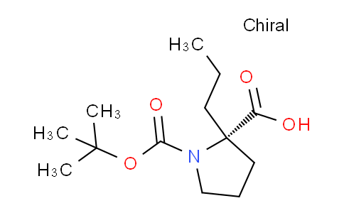CAS No. 706806-58-8, (S)-1-(tert-Butoxycarbonyl)-2-propylpyrrolidine-2-carboxylic acid