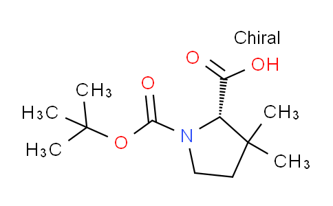 CAS No. 174060-98-1, (S)-1-(tert-Butoxycarbonyl)-3,3-dimethylpyrrolidine-2-carboxylic acid