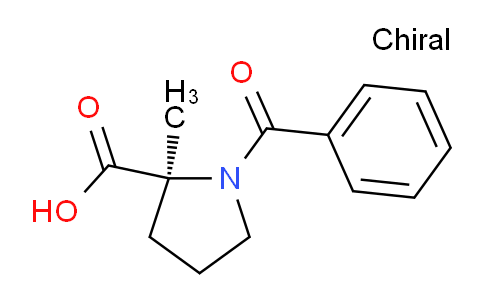 CAS No. 137870-76-9, (S)-1-Benzoyl-2-methylpyrrolidine-2-carboxylic acid