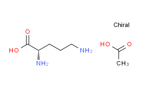 CAS No. 60259-81-6, (S)-2,5-Diaminopentanoic acid compound with acetic acid (1:1)