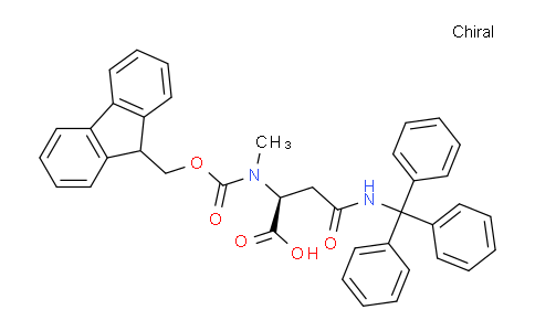 CAS No. 941296-80-6, (S)-2-((((9H-Fluoren-9-yl)methoxy)carbonyl)(methyl)amino)-4-oxo-4-(tritylamino)butanoic acid