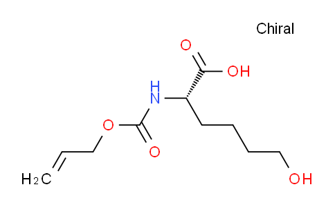 CAS No. 1263045-06-2, (S)-2-(((Allyloxy)carbonyl)amino)-6-hydroxyhexanoic acid