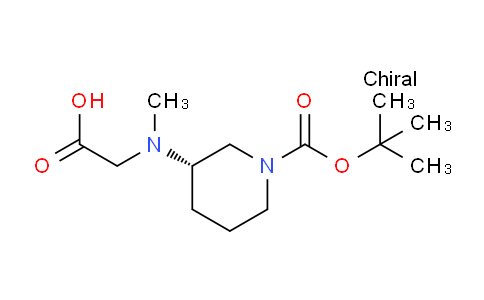 CAS No. 1354016-56-0, (S)-2-((1-(tert-Butoxycarbonyl)piperidin-3-yl)(methyl)amino)acetic acid