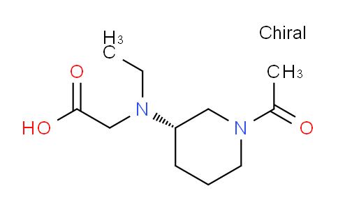 CAS No. 1354017-32-5, (S)-2-((1-Acetylpiperidin-3-yl)(ethyl)amino)acetic acid
