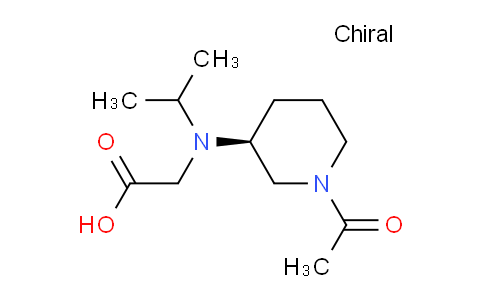 CAS No. 1354018-68-0, (S)-2-((1-Acetylpiperidin-3-yl)(isopropyl)amino)acetic acid