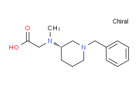 CAS No. 1353999-82-2, (S)-2-((1-Benzylpiperidin-3-yl)(methyl)amino)acetic acid