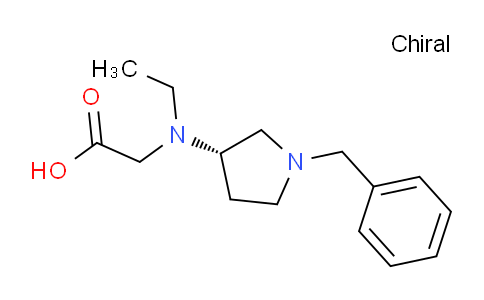 CAS No. 1353999-52-6, (S)-2-((1-Benzylpyrrolidin-3-yl)(ethyl)amino)acetic acid