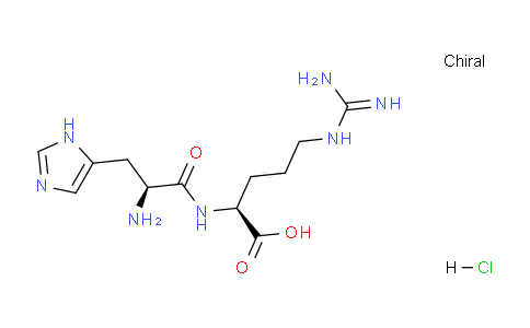 CAS No. 180894-20-6, (S)-2-((S)-2-Amino-3-(1H-imidazol-5-yl)propanamido)-5-guanidinopentanoic acid hydrochloride