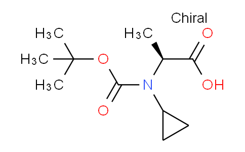 CAS No. 900802-61-1, (S)-2-((tert-Butoxycarbonyl)(cyclopropyl)amino)propanoic acid