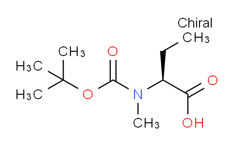 CAS No. 101759-74-4, (S)-2-((tert-Butoxycarbonyl)(methyl)amino)butanoic acid
