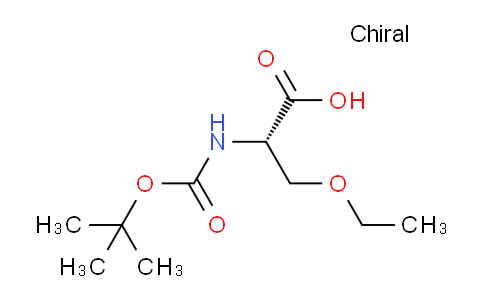 CAS No. 104839-00-1, (S)-2-((tert-Butoxycarbonyl)amino)-3-ethoxypropanoic acid