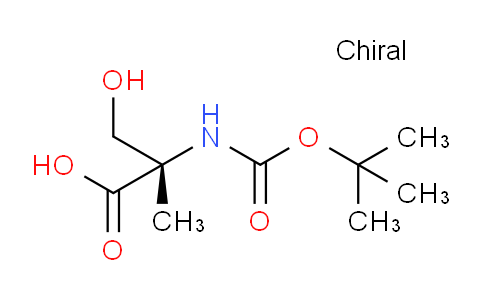 CAS No. 84311-19-3, (S)-2-((tert-Butoxycarbonyl)amino)-3-hydroxy-2-methylpropanoic acid