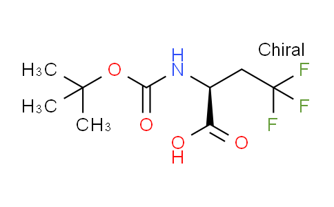 CAS No. 181128-25-6, (S)-2-((tert-Butoxycarbonyl)amino)-4,4,4-trifluorobutanoic acid