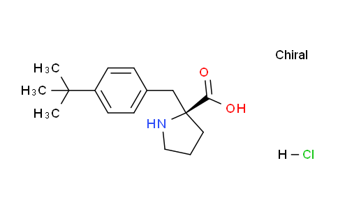 CAS No. 1217748-46-3, (S)-2-(4-(tert-Butyl)benzyl)pyrrolidine-2-carboxylic acid hydrochloride