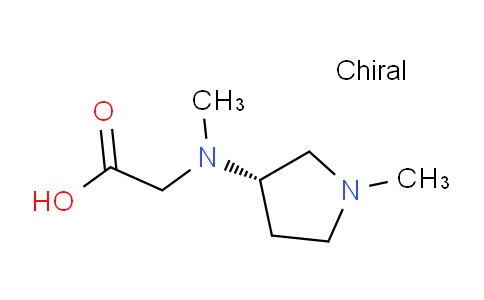CAS No. 1353998-24-9, (S)-2-(Methyl(1-methylpyrrolidin-3-yl)amino)acetic acid
